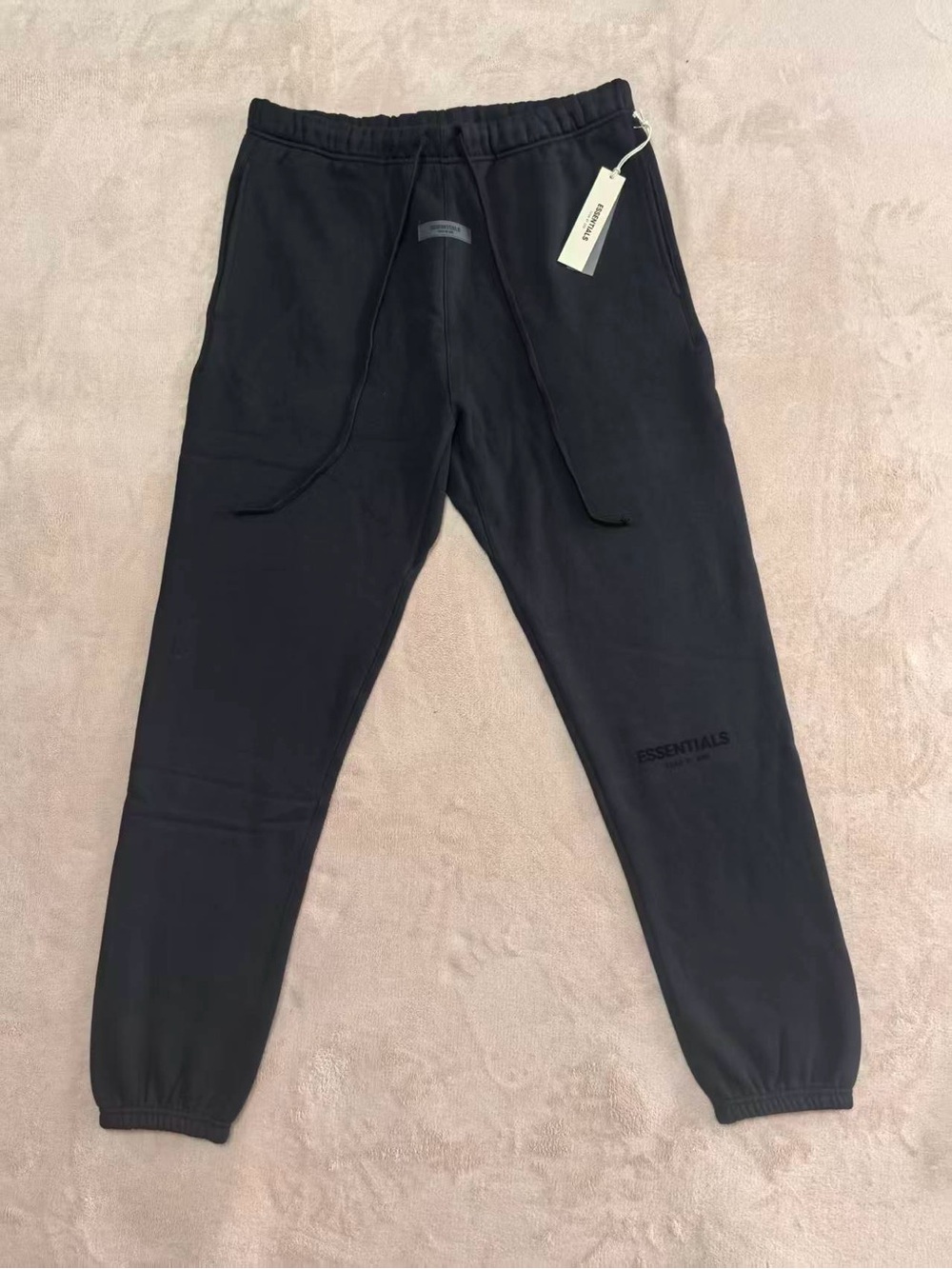 Fear of God Essentials Men's Black Crewneck Hoodie & Joggers Set - Picture 6 of 8
